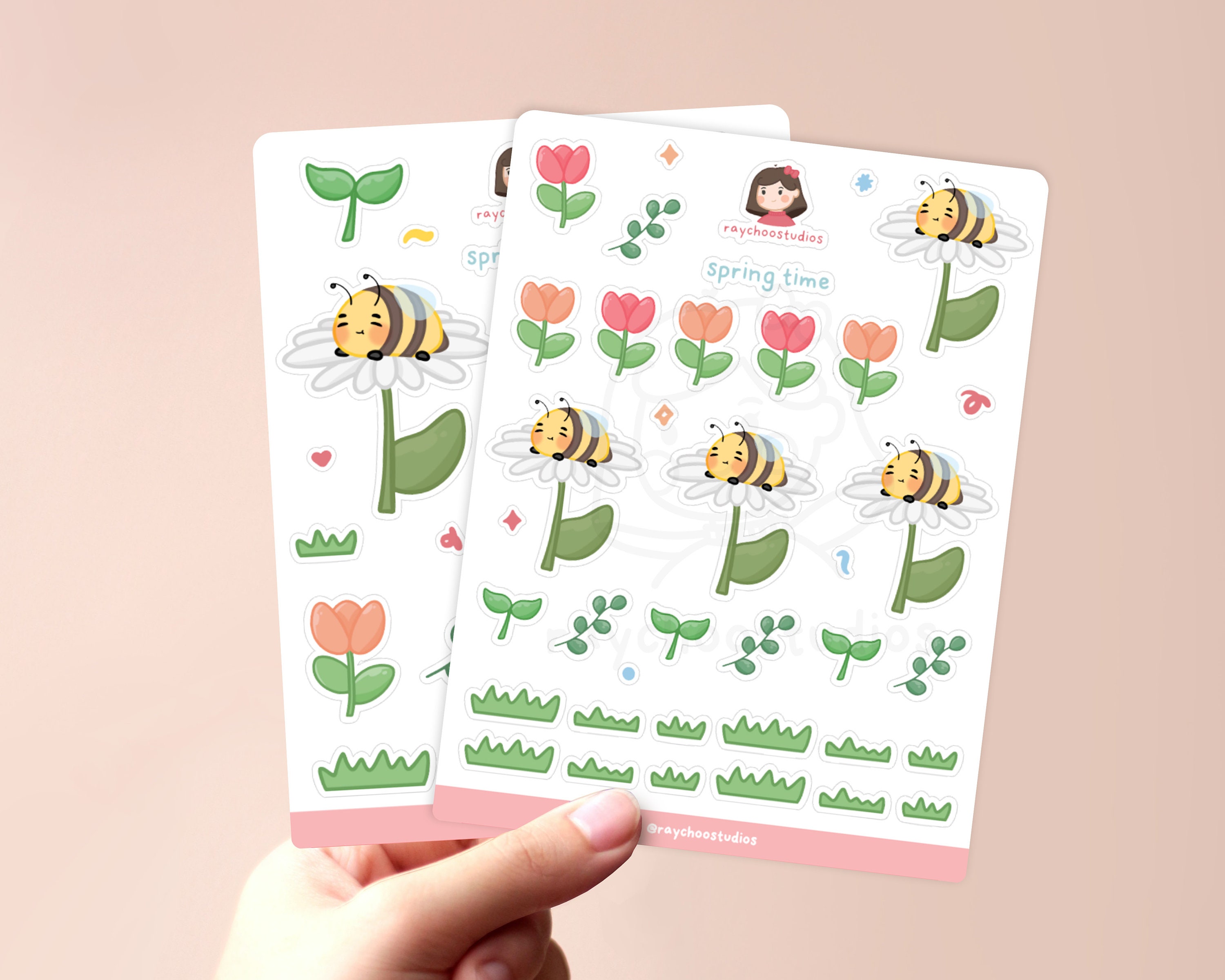 Spring Time Sticker Spring Time Sticker Sheets | Planner Stickers Bullet Journal Bujo ...
