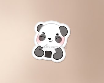 Chooby x Onigiri Pegatina / pegatina de sushi, pegatina de panda, pegatina asiática, pegatina de comida asiática, pegatina de comida, linda pegatina de vinilo impermeable