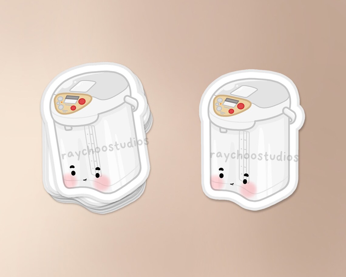 Water Boiler Sticker | Asian Sticker, Asian Food Sticker, Food Sticker ...