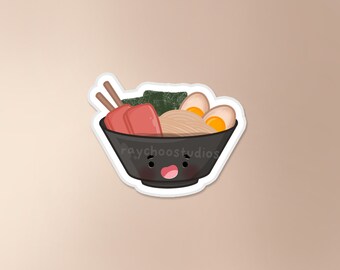 Ramen Sticker | cozy sticker, noods sticker, asian food sticker, food sticker, cute waterproof vinyl sticker, japanese snack sticker