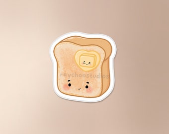 Toast Sticker | bread loaf sticker, asian sticker, asian food sticker, food sticker, cute waterproof vinyl sticker, japanese dessert sticker