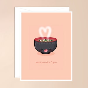 Miso orgulhoso de você cartão comemorativo | cartão de incentivo fofo, cartão de incentivo, cartão você pode fazer isso, palavras de afirmação, cartão fofo e punny, você conseguiu
