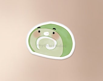 Matcha Swiss Roll Sticker | asian sticker, asian food sticker, food sticker, waterproof sticker, cute vinyl sticker, asian bakery sticker