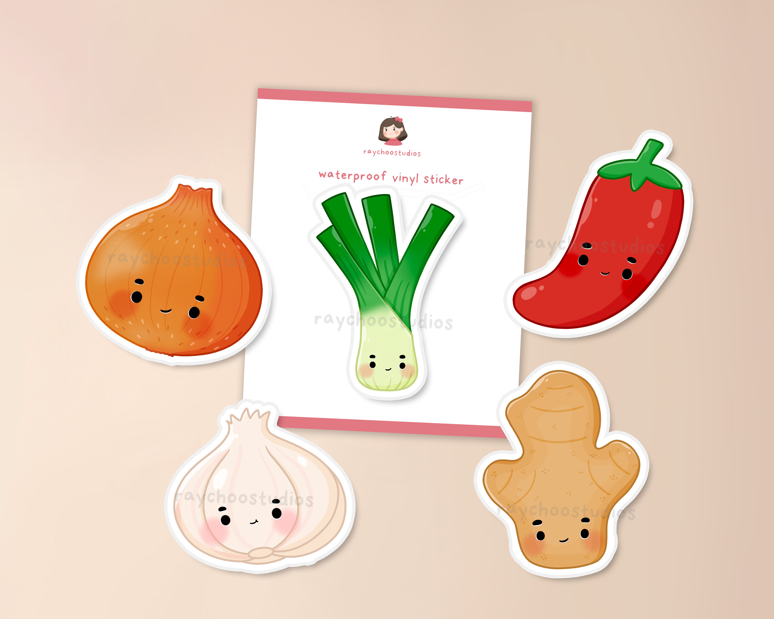 Asian Cooking Staples Sticker Pack | Cute Sticker, Asian Food Sticker ...