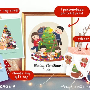 Le meilleur cadeau de Noël | meilleur cadeau sentimental pour lui, pour elle, amis, famille, petit ami, petite amie, portrait personnalisé, personnalisé