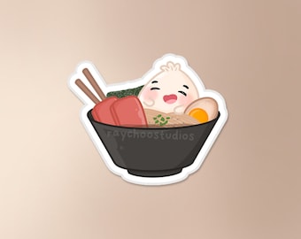 Chewy x Ramen Sticker | ramen sticker, asian sticker, asian food sticker, dumpling sticker, waterproof sticker, cute sticker, noods, vinyl