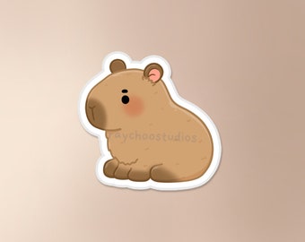 Capybara Sticker | cute capybara sticker, animal sticker, capybara lover, capy, kawaii capybara, capybara drawing, animal lover