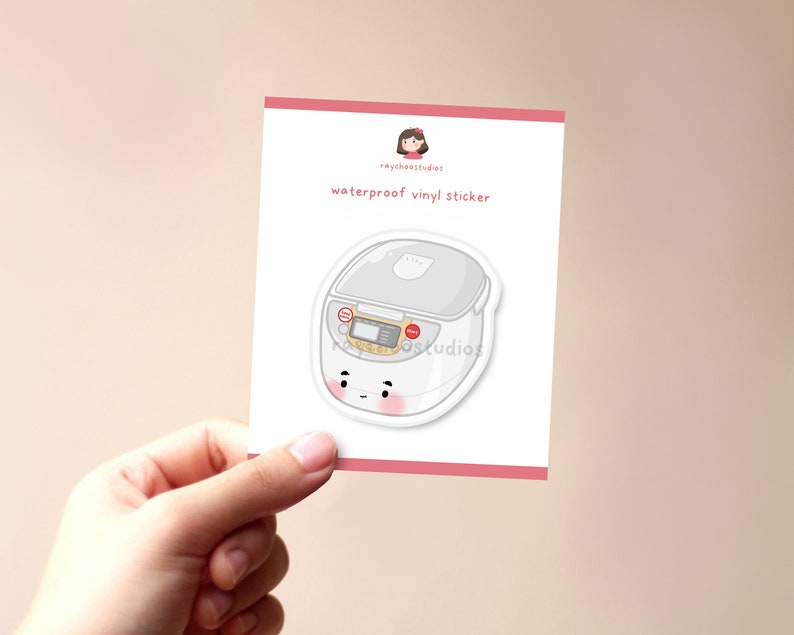 Rice Cooker Sticker | Asian Sticker, Asian Food Sticker, Food Sticker ...