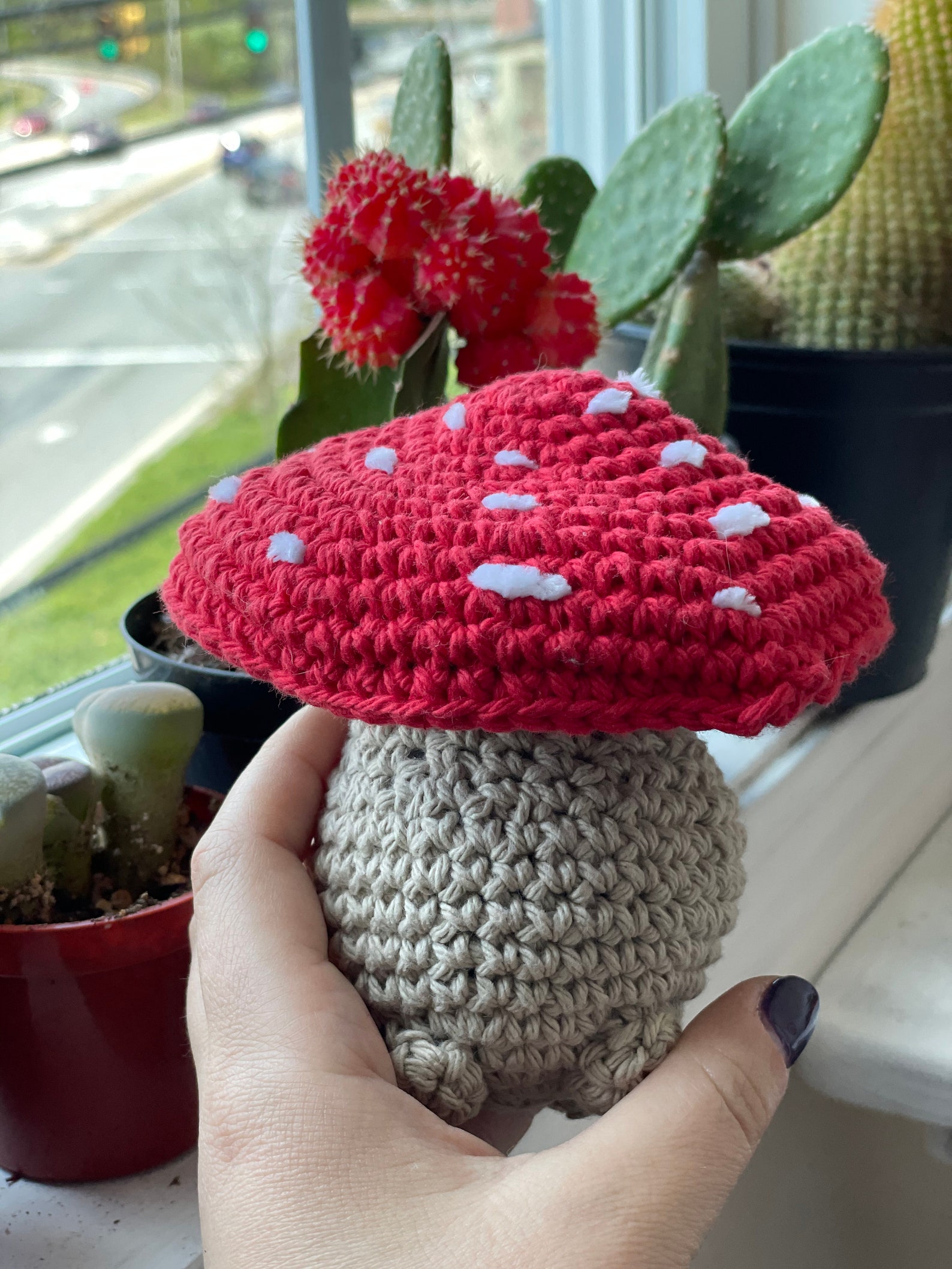 Amigurumi Crochet Poppable Mushroom Plush Mushroom Fidget | Etsy