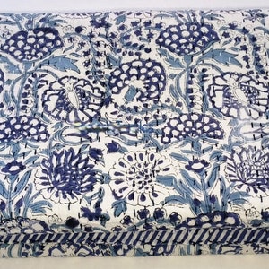 Indian Kantha Quilt Block Printed Kantha Blanket Cotton Kantha Bedspread Handmade Kantha king quilt Throw Indian print summer bedspreads
