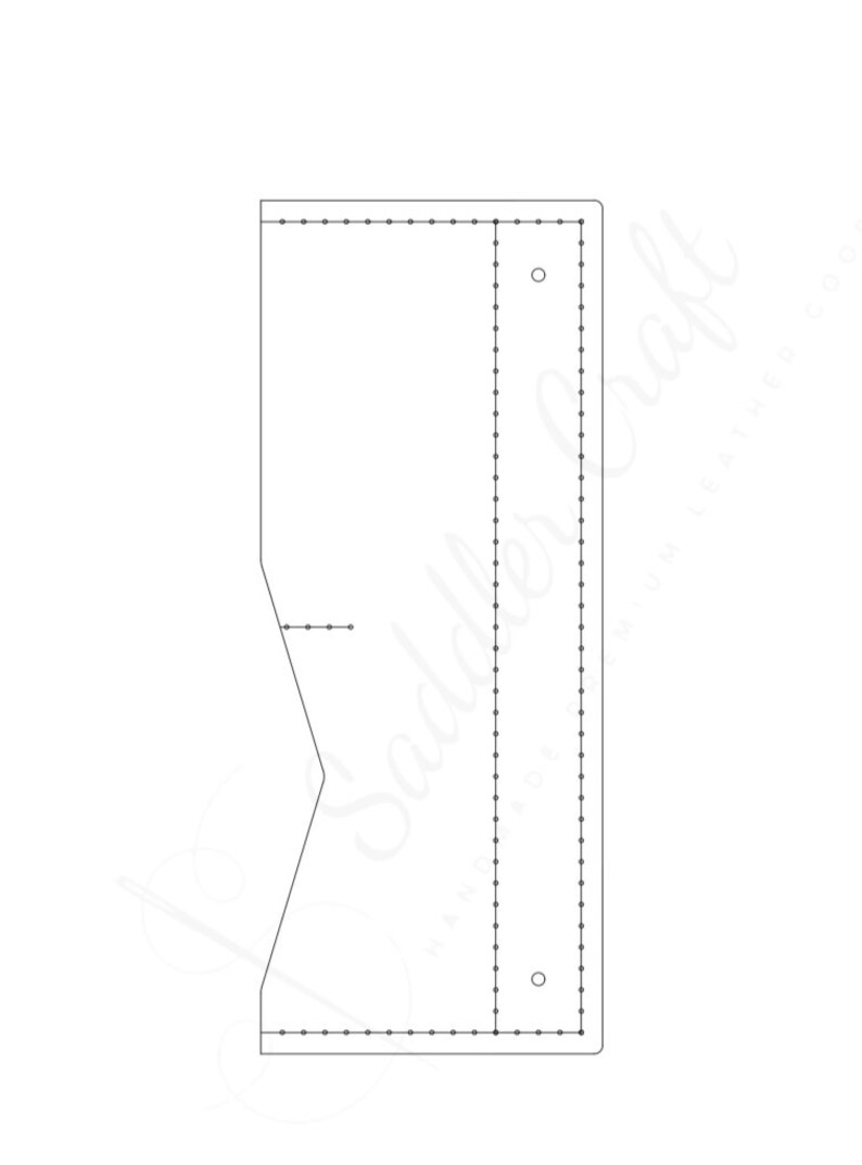 Trifold Pasport Long Wallet Pdf Pattern DIY A4 Pattern Long Wallet