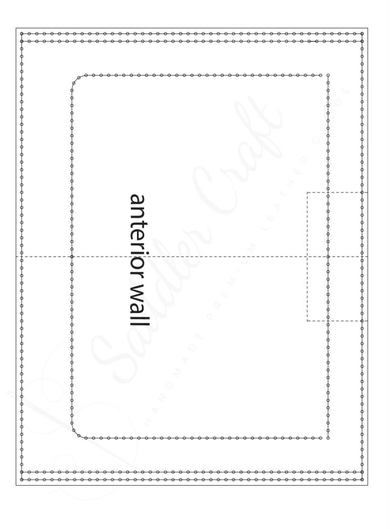Leather Pocket Woman Bag PDF Pattern Leather Pattern DIY A4 ...