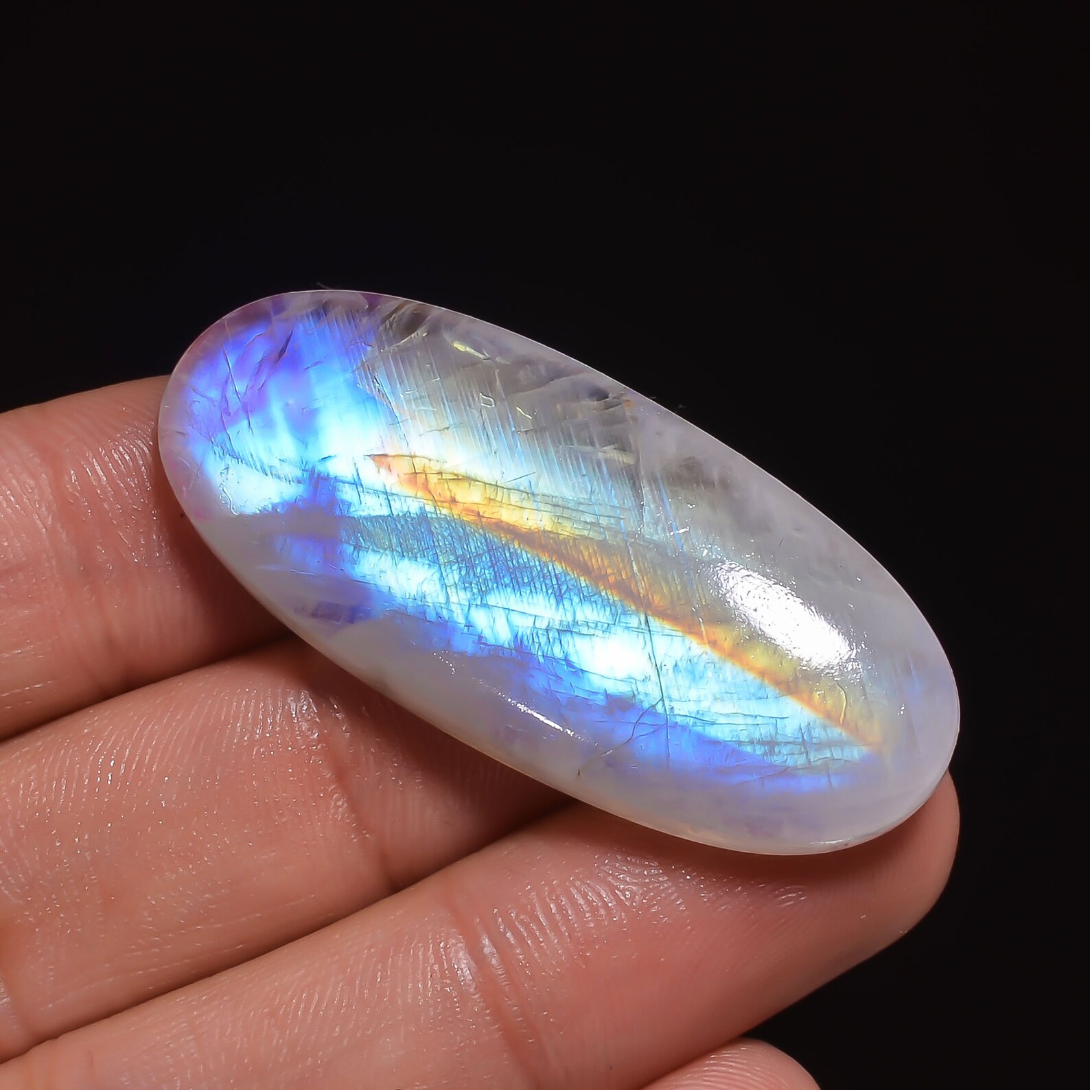 Rainbow GemstoneNatural GemstoneRainbow CabochonShiny Etsy