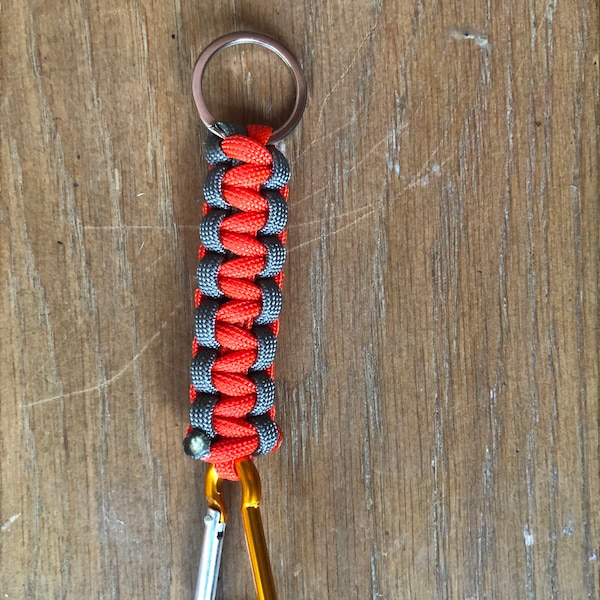 Paracord Keychain with Carabiner Clip