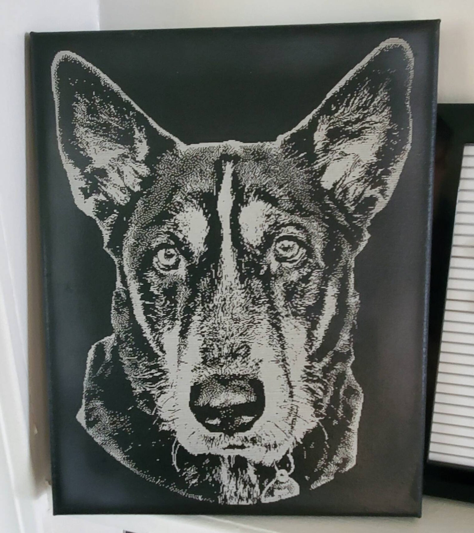 Laser Engraved Pet Photos on Canvas Etsy
