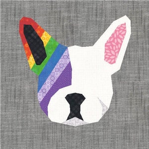 FPP - Rainbow Frenchy Quilt Block