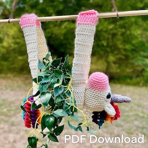 Unicorn Hanging Plant Holder - Crochet Pattern