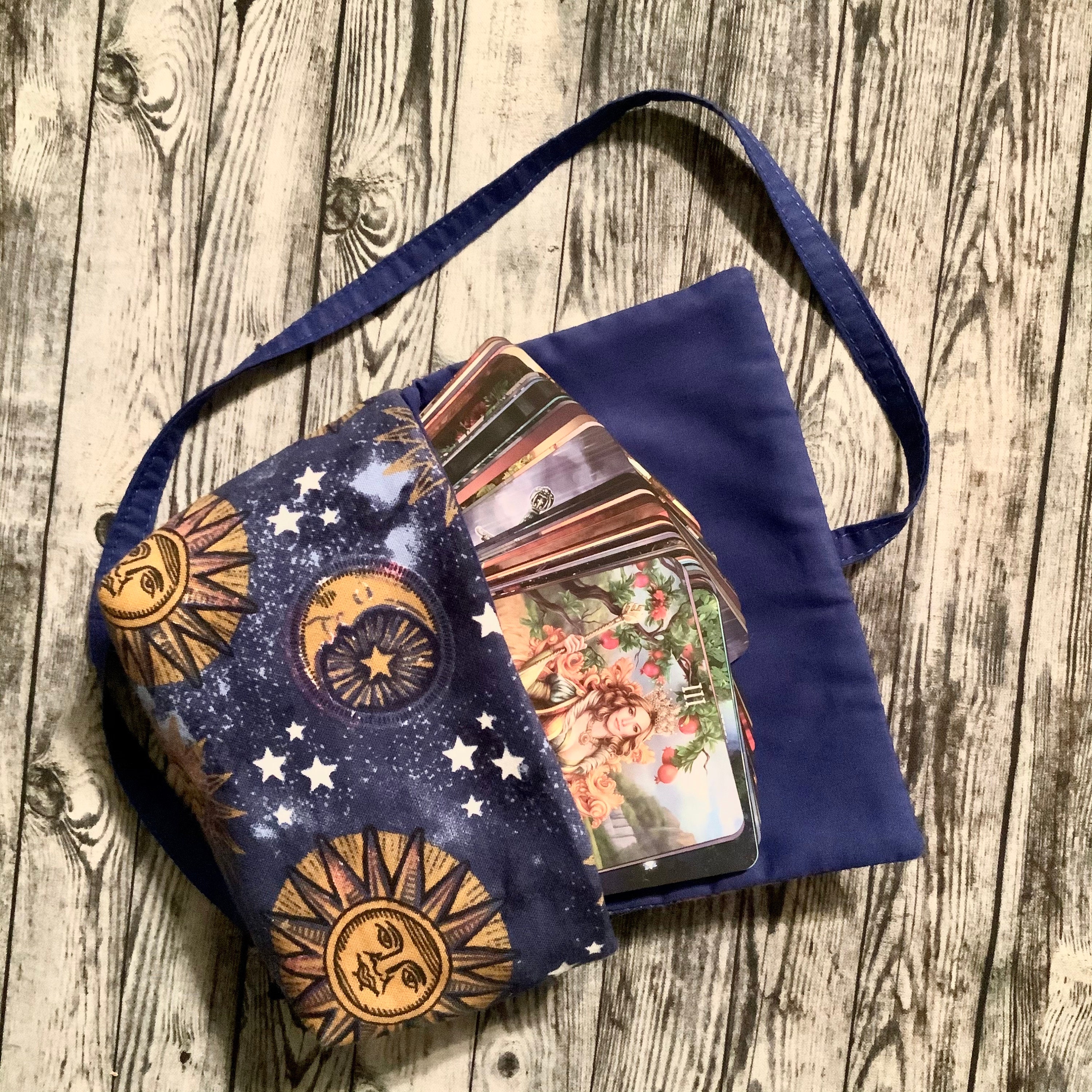 Tarot Card Pouch - Sun and Moons - Etsy
