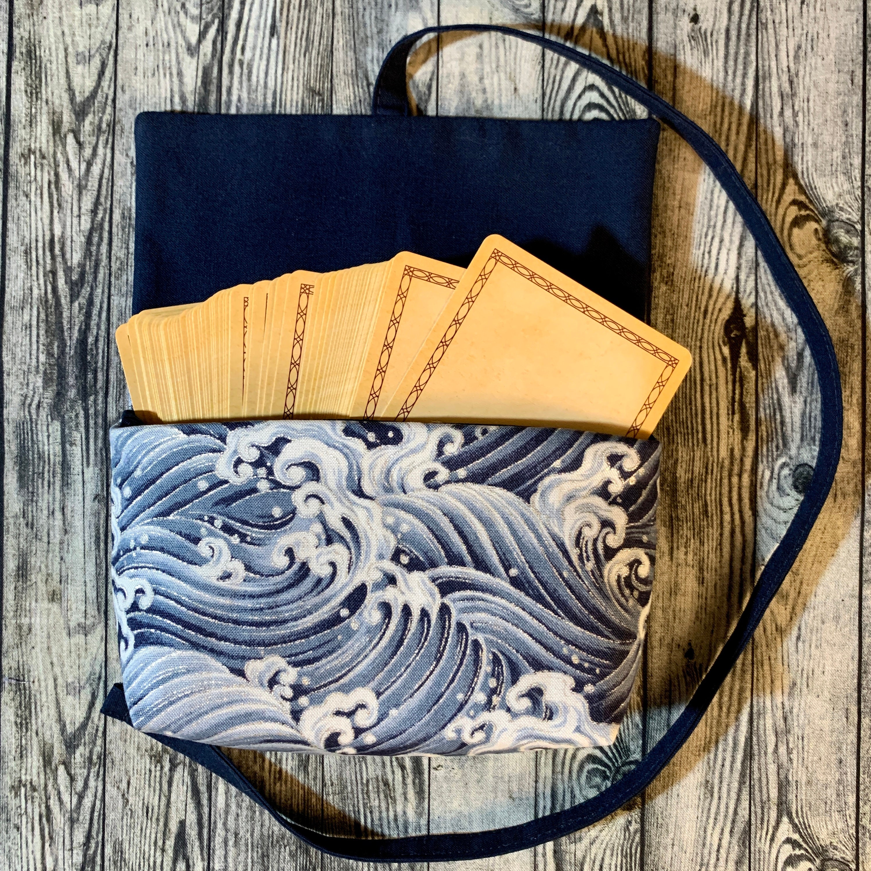 Tarot Card Pouch - Ocean Waves - Etsy