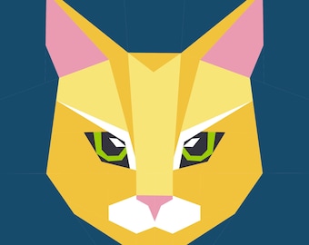 FPP - Blocco trapuntato con faccia di gatto