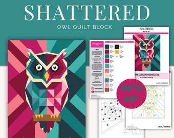 FPP - Owl Quilt Block - Foundation Paper Piece Pattern