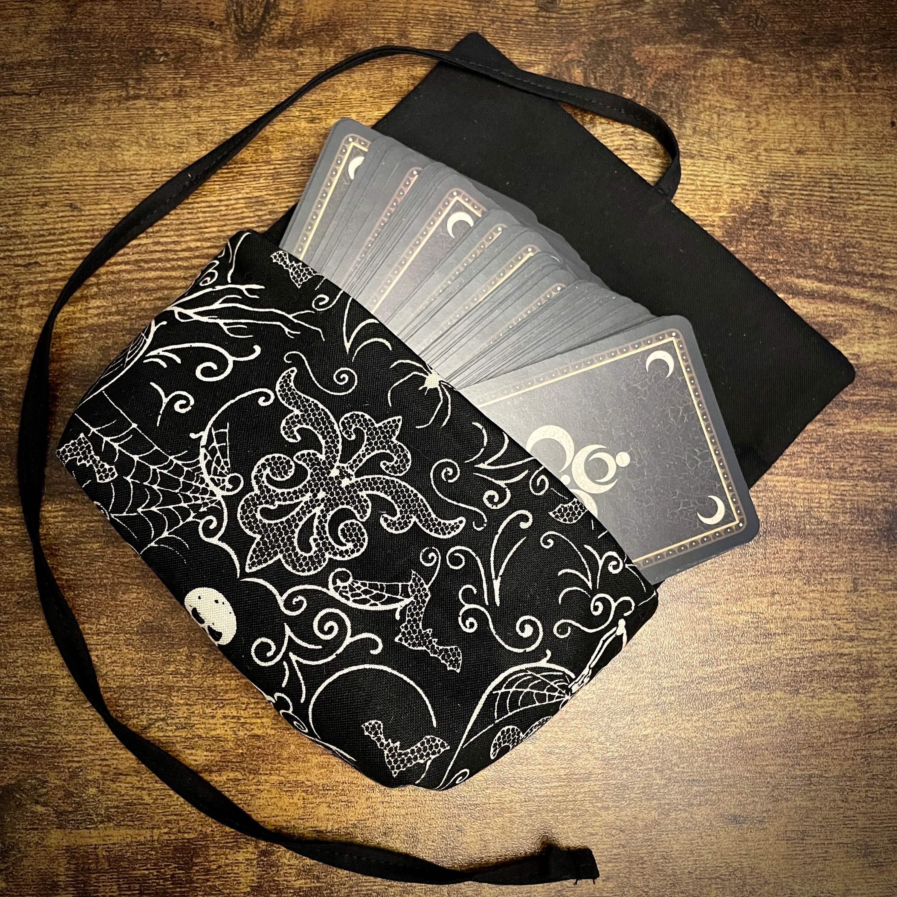 Tarot Card Pouch Gothic Skeleton | Etsy