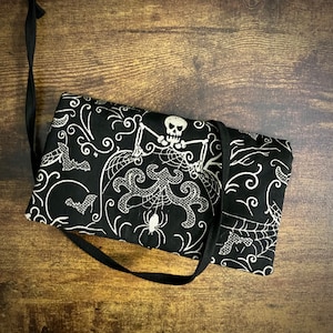Tarot Card Pouch - Gothic Skeleton