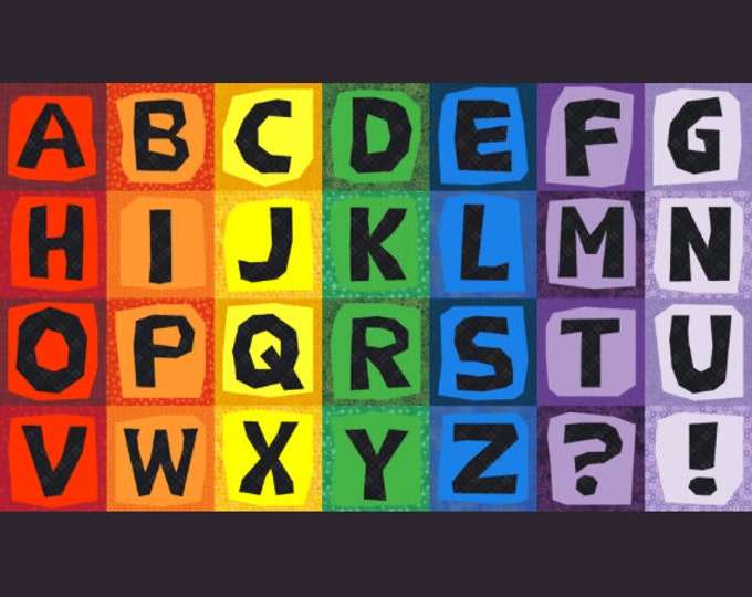 Inline Alphabet PDF FPP Pattern - Etsy Canada