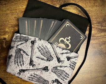 Bolsa de cartas del tarot - Huesos