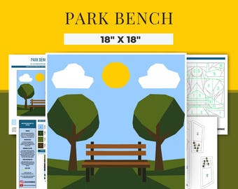 FPP - "Park Bench" - Foundation Paper Piece Pattern