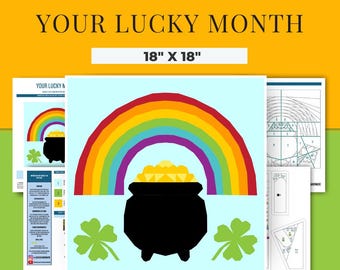 FPP - "Your Lucky Month" - Foundation Paper Piece Pattern