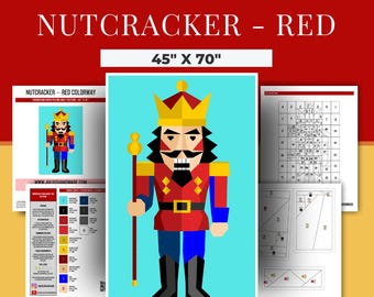 FPP - Nutcracker - Red Colorway - Foundation Paper Piece Pattern
