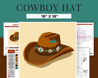 FPP - Cowboy Hat - Foundation Paper Pieced