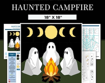 FPP - "Haunted Campfire" - Foundation Paper Piece Pattern