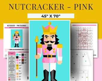 FPP - Nutcracker - Pink Colorway - Foundation Paper Piece Pattern