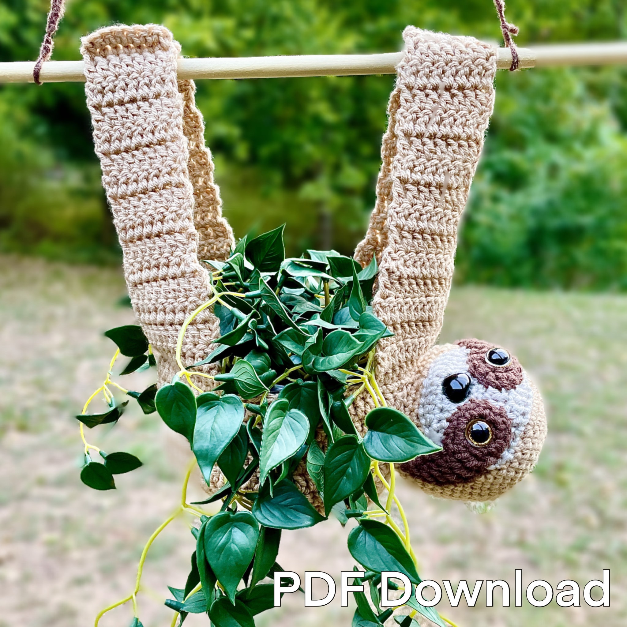 Sloth Planter Crochet Pattern -  Canada