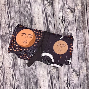 Tarot Card Pouch - Moon Faces