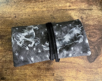 Tarot Card Pouch - Grey Unicorns