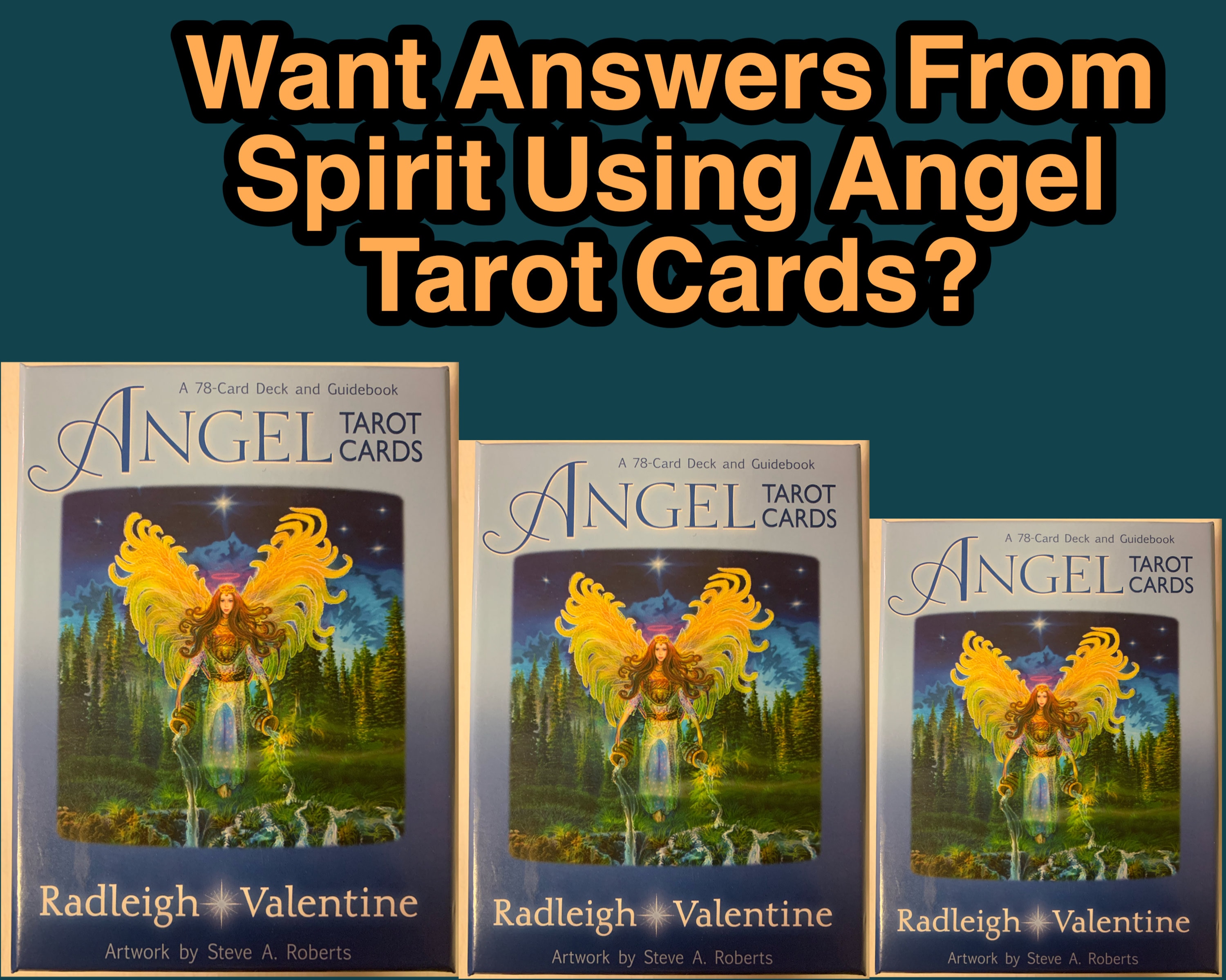 Tarot card reading using angel tarot cards Accurate Tarot Etsy