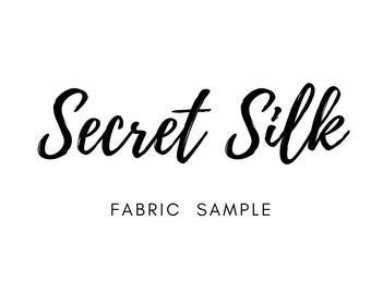 SILK SWATCH SAMPLE Fabric Sample of Stretch Silk