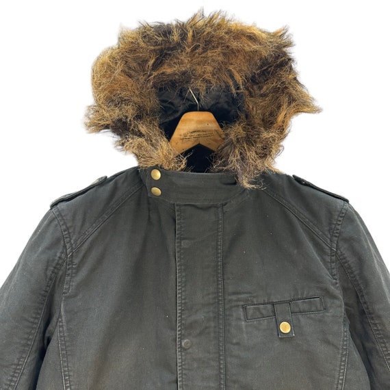 Vintage PPFM Sun Faded Fur Hoodie Jacket / Parka … - image 2