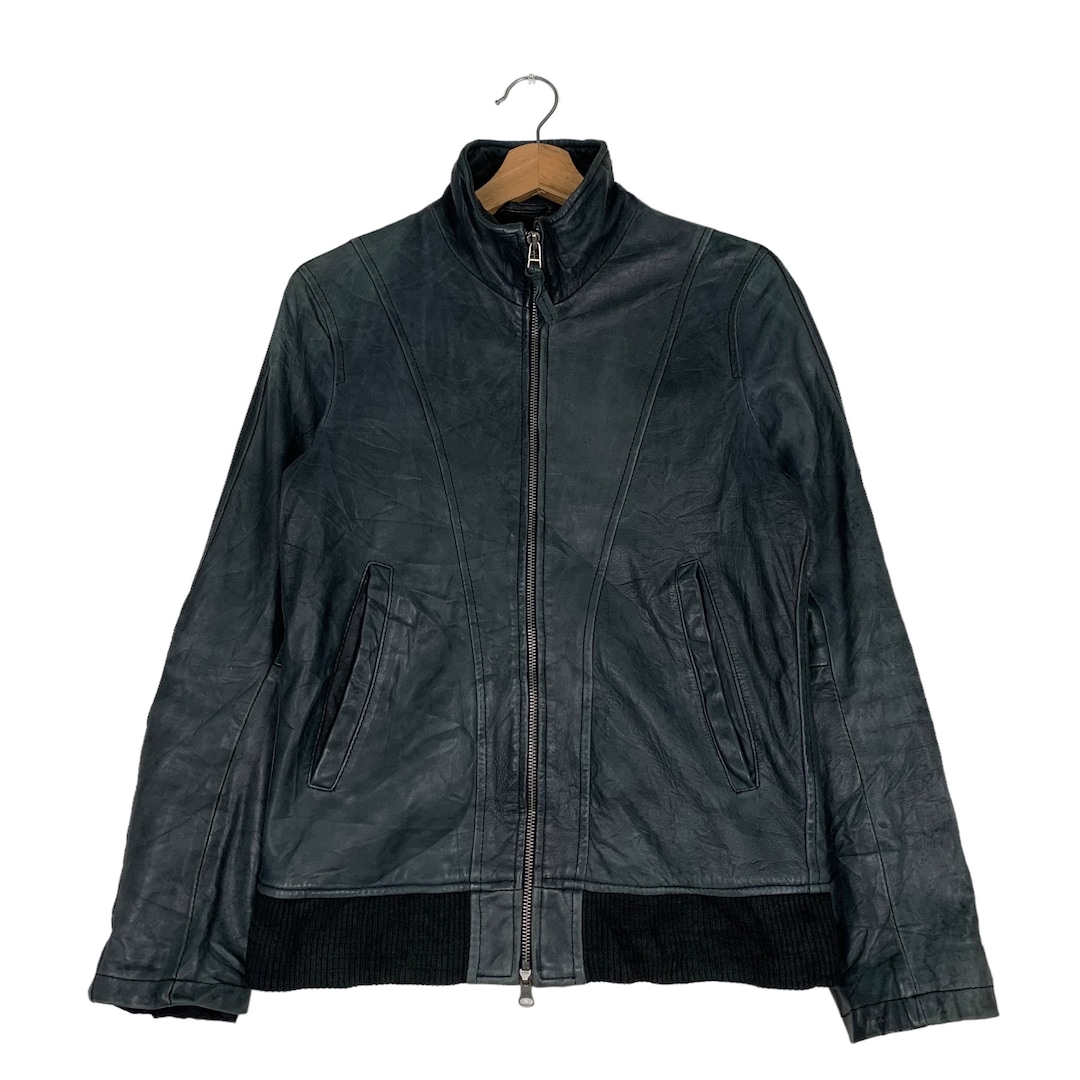 NANO UNIVERSE / lether riders jacket S-M