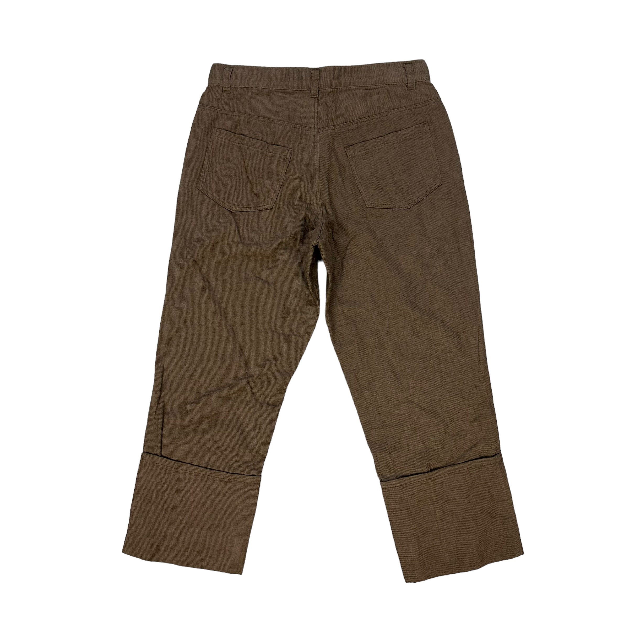 Issey Miyake Plantation vintage 90s brown quilted cropped