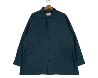 MARGARET HOWELL コットンシャツ Ⅱ MARGARET HOWELL コットン丸襟シャツ サイズ2 ネイビー 洗える