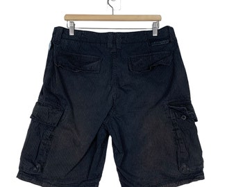 【BAON】Kuwa Black Blue Washing Bermuda Cargo Pants UTILITY CHINO CARGO SHORT | Edwards Garment