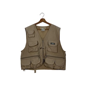Vintage L.L.BEAN Multipocket Vest Men&#39;s Size M Utility Vest Outdoor Vest Tactical Vest Fishing Vest Mountain Vest #1641-C73