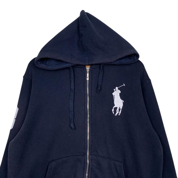 Vintage POLO RALPH LAUREN No 38 Embroidery Big Pony Logo Zipper