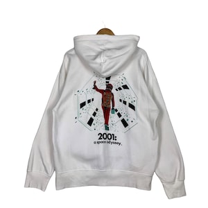 2001 A Space Odyssey Big Logo Pullover Hoodies Sweatshirts Size L Graphic Hoodie Printed Hoodie Movie Hoodie White Hoodie #0952-C42
