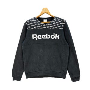 Reebok Classic Big Logo Crewneck Sweatshirt Size M Sportswear Sweatshirt #A1-0006