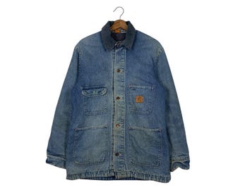 30s〜 \"BIG BEN\" Denim O.A NOS Vintage Big Ben Denim Blanket Lined Chore Jacket 44